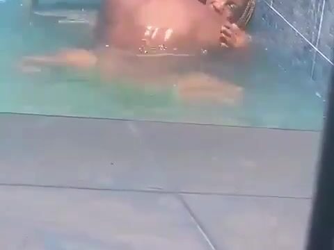 Christine Nampeera onlyfans leak – fucking in the pool