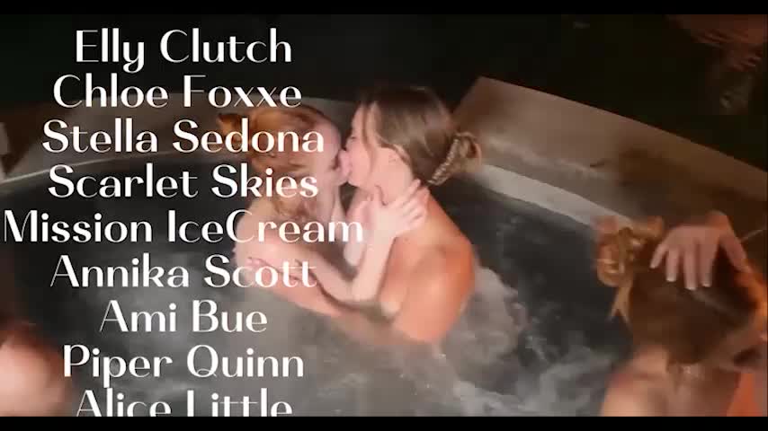 Elly Clutch Onlyfans leaked – Lesbians sex in Hot tub / Orgy