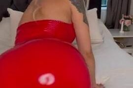 Luna Lotton Pink Pussy Teasing In Sexy Dress