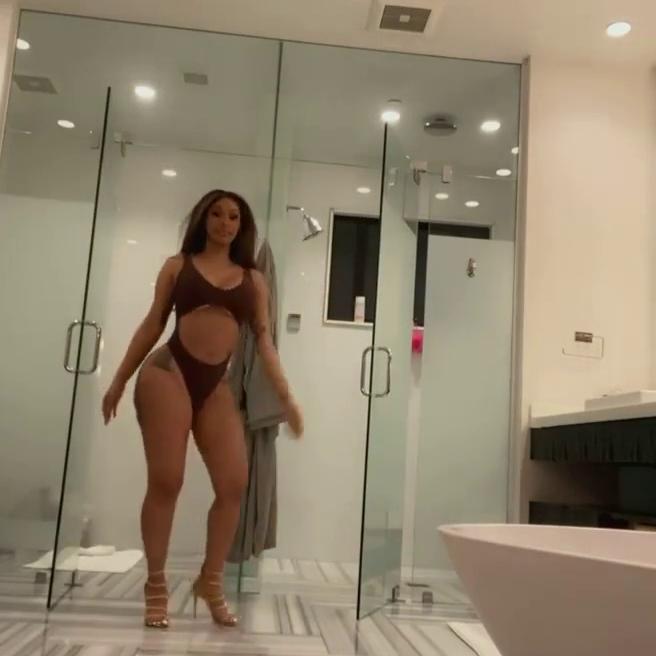 Cardi B Sexy One-Piece Modeling Video Leaked