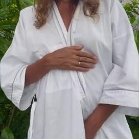 Mango Hottie Small tits Clover bathrobe